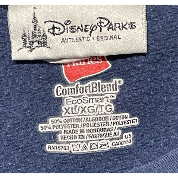 Disney Parks Unisex Sweatshirt Mickey Navy Blue Pullover Long Sleeve Size XL - Picture 3 of 3